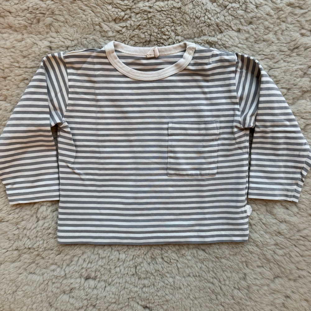 Quincy Mae Long Sleeve Pocket Tee